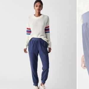 Faherty Arlie jogger navy blue XS NWT
